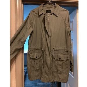 Green military style jacket